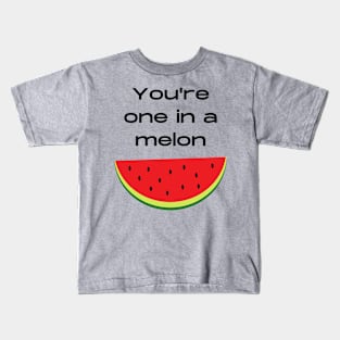 One in a melon million fruit pun Kids T-Shirt